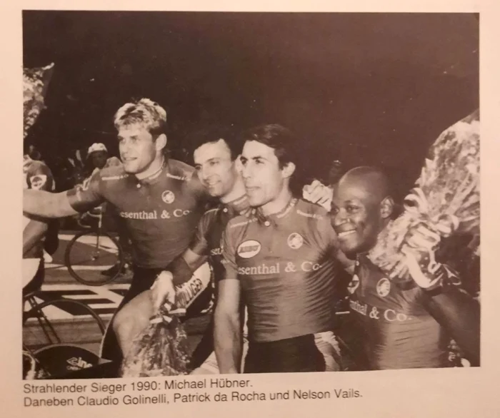 Four great cyclists of the 1990s. Photo: Facebook/Nelson Vails