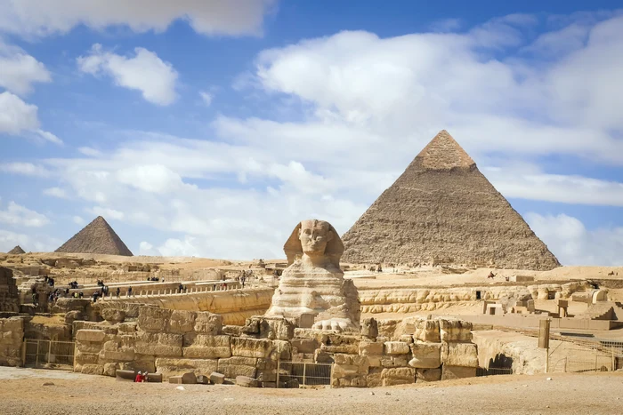 Wonders of Egypt and the World - Pyramids of Giza - Cairo Photo Shutterstock