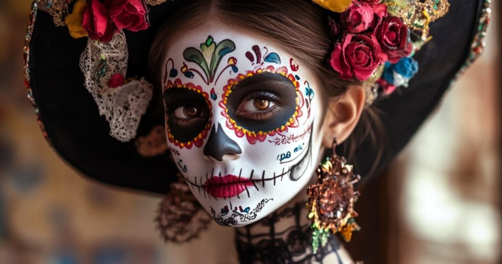 Dia de los muertos, the Mexican holiday where the living celebrate with the dead. Why are the famous colorful masks worn?