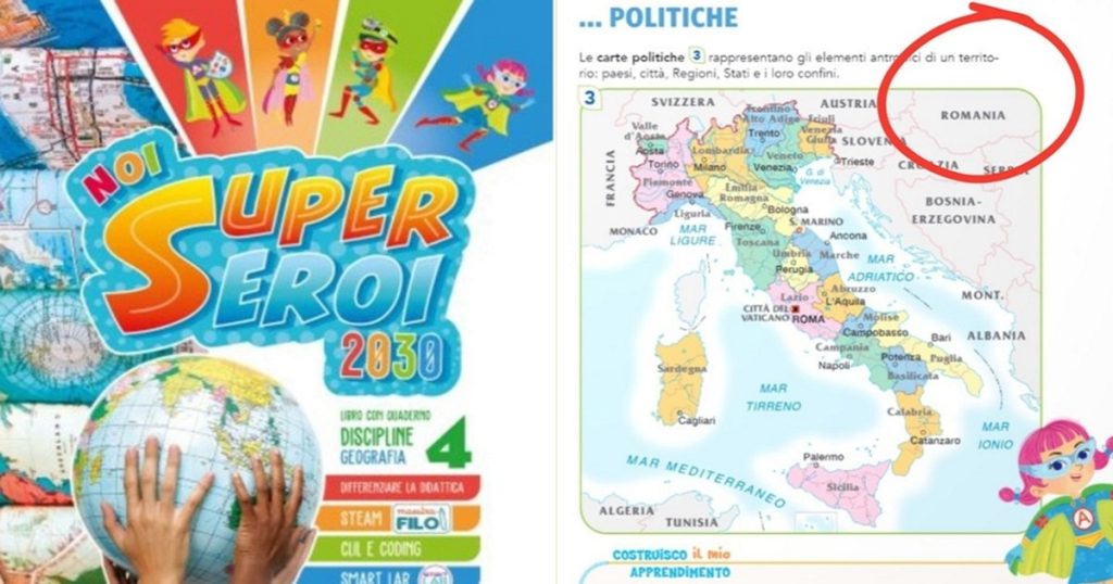 Hungary, deleted and replaced precisely by Romania on a map. The Hungarians' furious reaction to the news