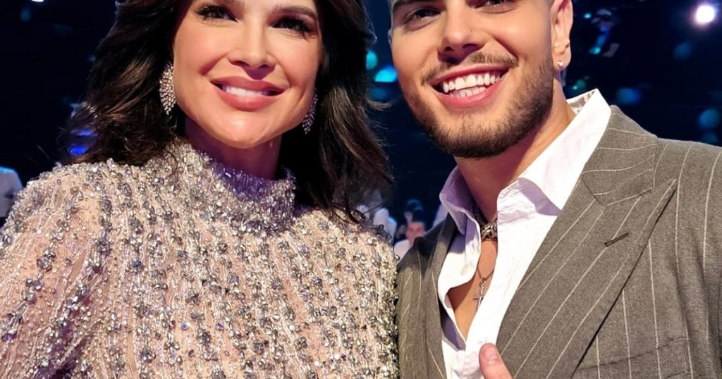 Photo The spectacular outfit with which Monica Bîrlădeanu appeared at the filming for Protevelion 2025. Who is the man next to whom she was photographed