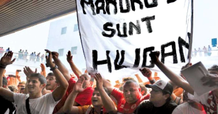 Romania is the country where, unfortunately, we see such banners proudly waved. PHOTO: Archive