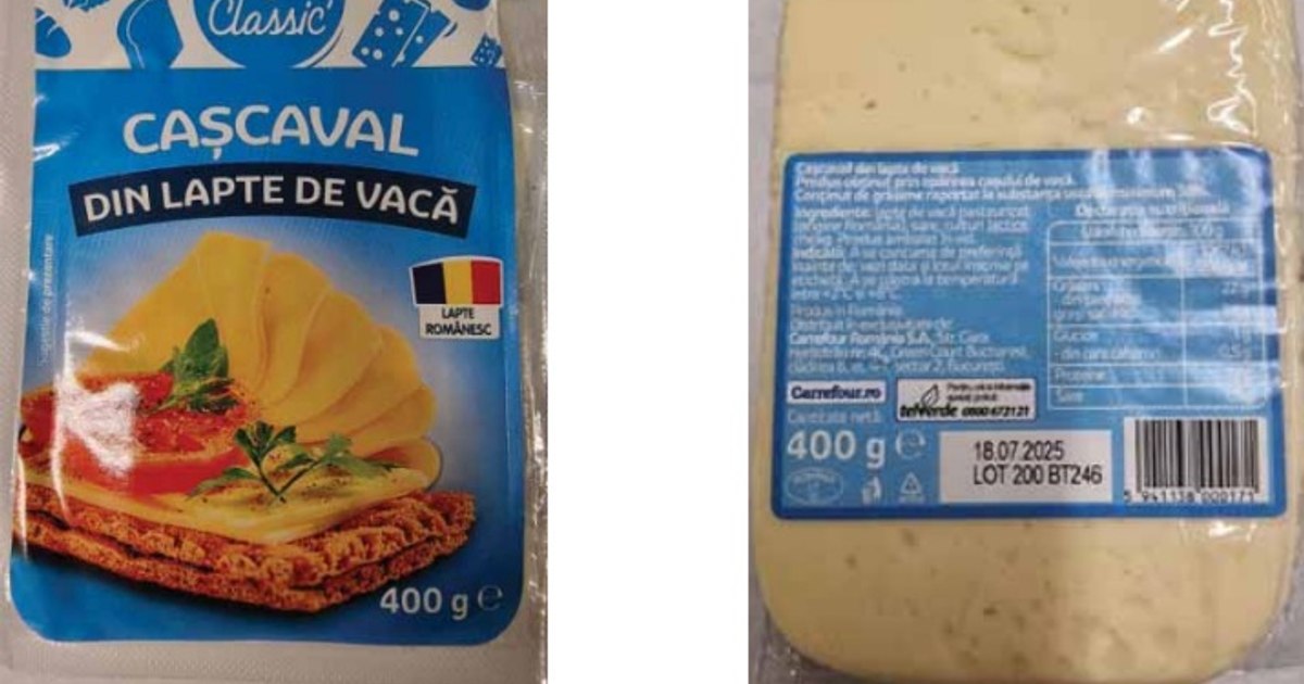The reason why a major store chain withdrew a batch of cow's milk cheese from sale