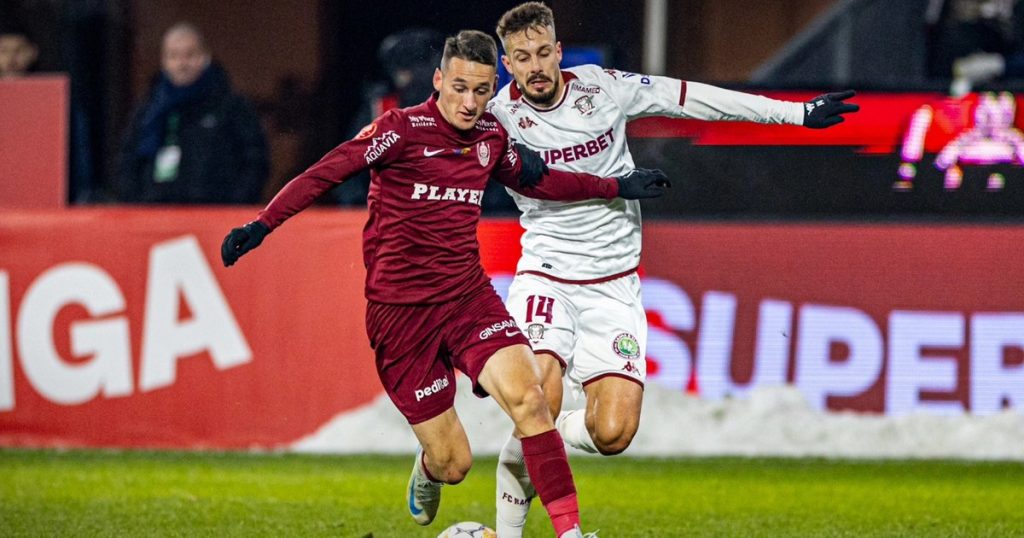 Total drama in Gruia: Rapid snatches a point in the last minute on CFR Cluj's field