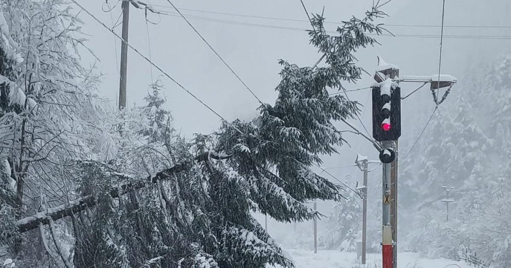 Train traffic affected in several counties due to adverse weather conditions. The announcement made by CFR