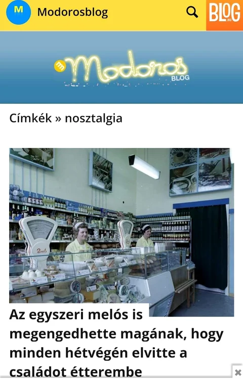 The real photo of the Hungarian grocery store from the 70s-80s. PHOTO: Facebook