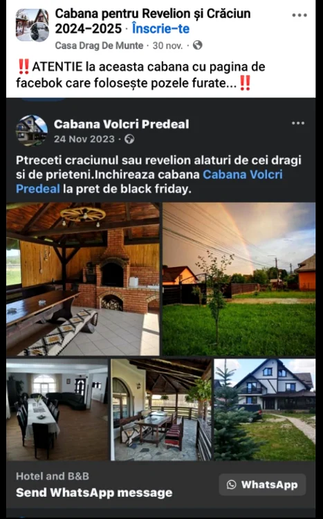 Warnings about the so-called Volcri cabin. PHOTO: FB