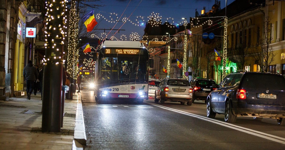 How does public transport run in Cluj for Christmas. Announcement of the Public Transport Company