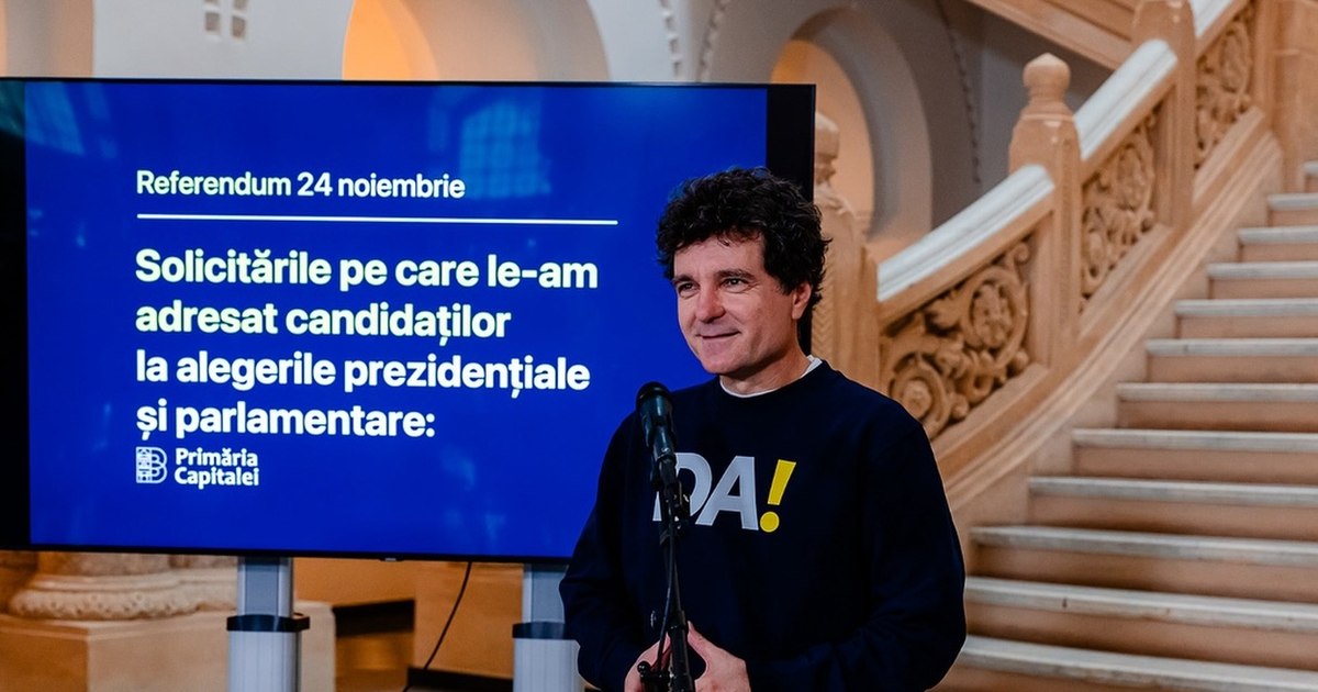 Nicușor Dan hopes that the results of the November 24 referendum will be transposed into legislation by June