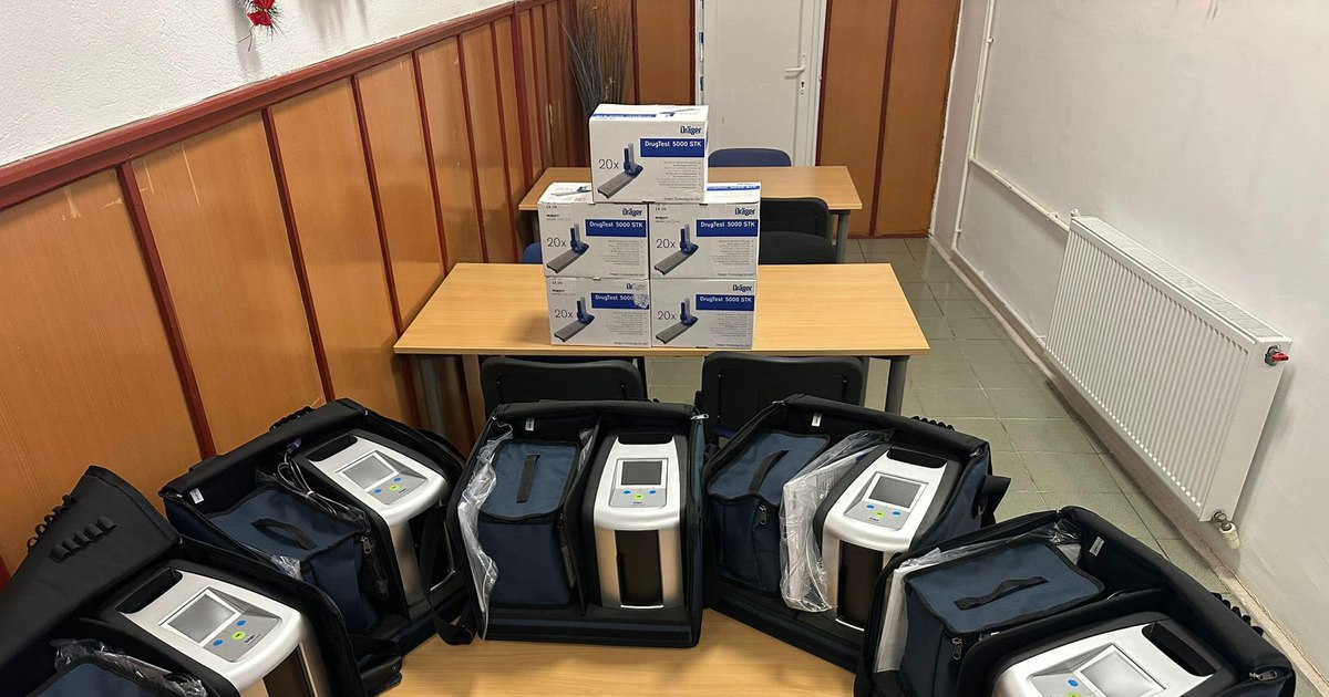 One hundred state-of-the-art anti-drug testing machines will be equipped with the Romanian Police