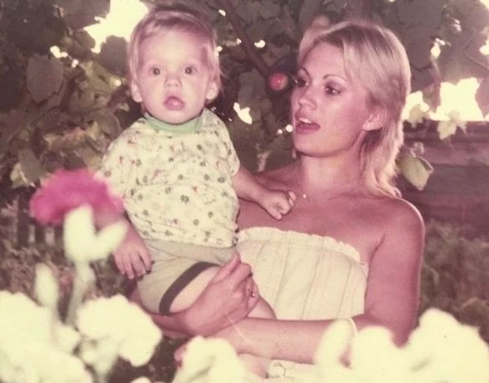 Georgeta Orlovschi and her son Sebastian Stan. Photo X