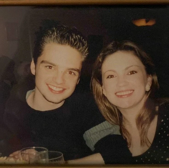 Georgeta Orlovschi and her son Sebastian Stan. Photo X