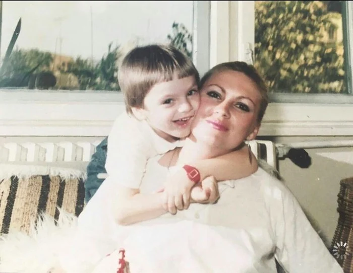 Georgeta Orlovschi and her son Sebastian Stan. Photo X