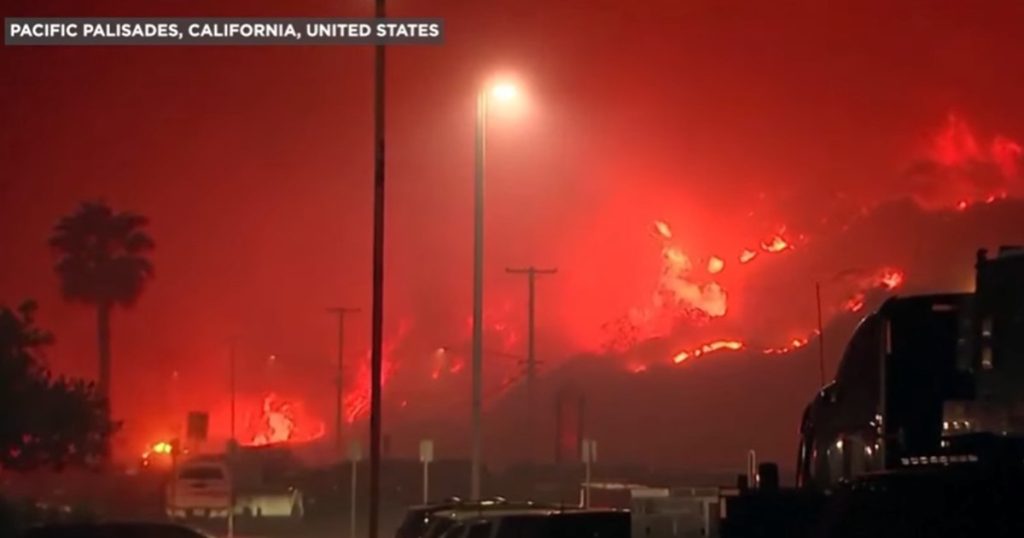 Who are the stars from Romania who were in Los Angeles when the fire broke out. "We all pray"