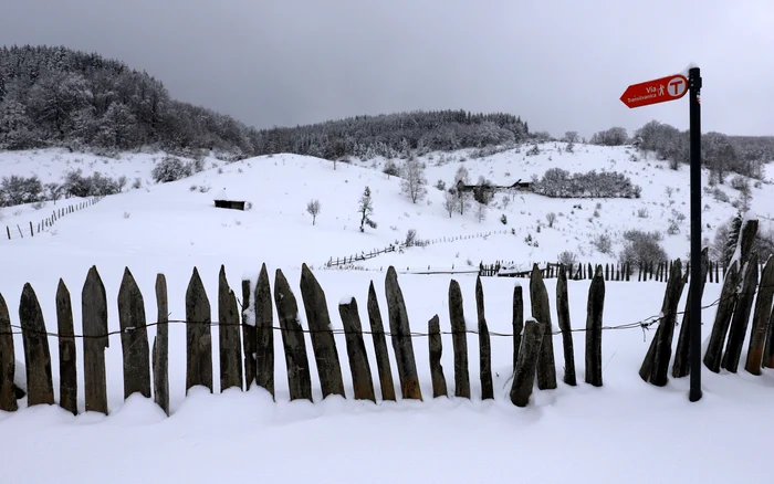 Ponor's foundation, deserted in the quiet of winter. Photo: Daniel Guță