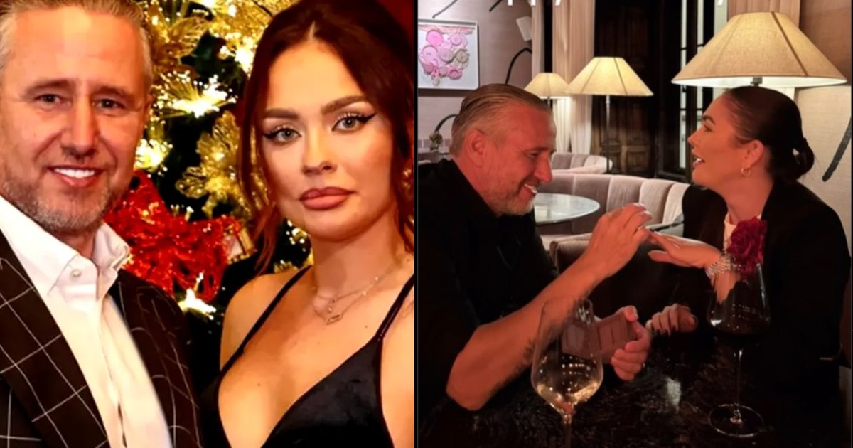 Laurenciiu Reghecampf posted pictures in which he puts a ring on Corina Caciuc's finger, even on her birthday