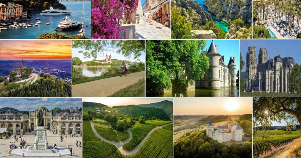 France, between agglomeration and authenticity: from the "pearl of the Azur coast" to the quiet vineyards in the Lorraine area