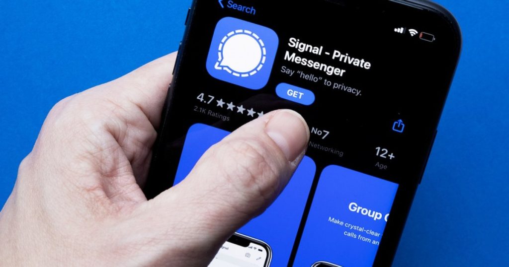 How who holds the Signal encrypted messaging network in the center of information leak from Trump administration works
