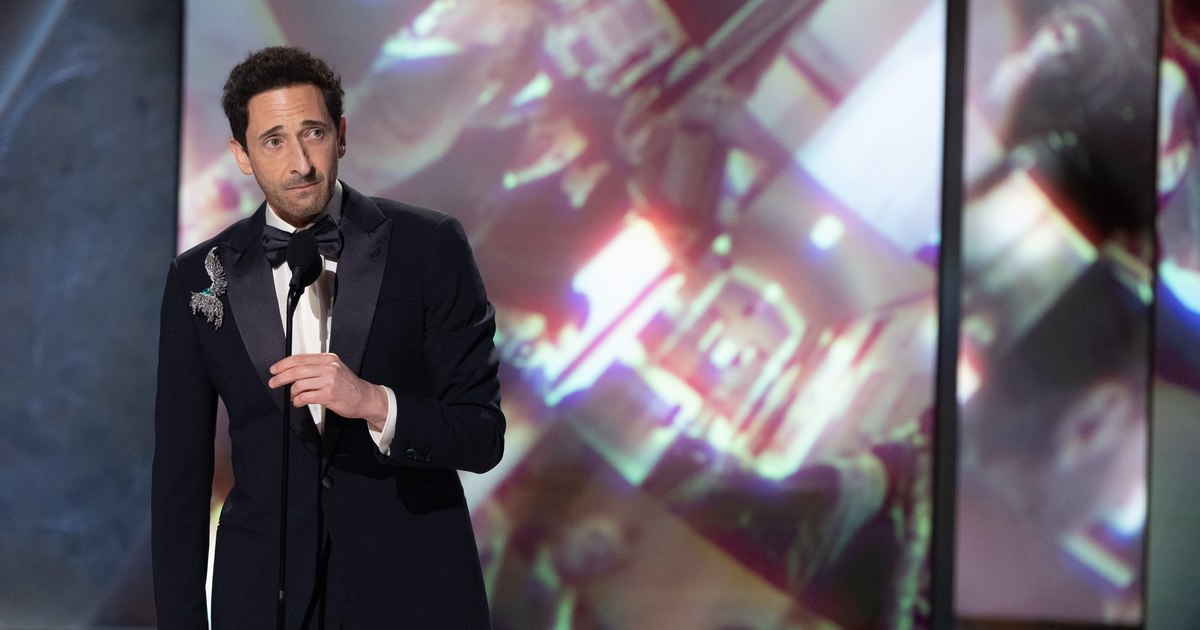 Video the record for Adrien Brody at Oscars. Was noticed and by a disgusting gesture