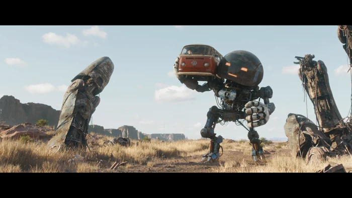The world of robots in the movie 