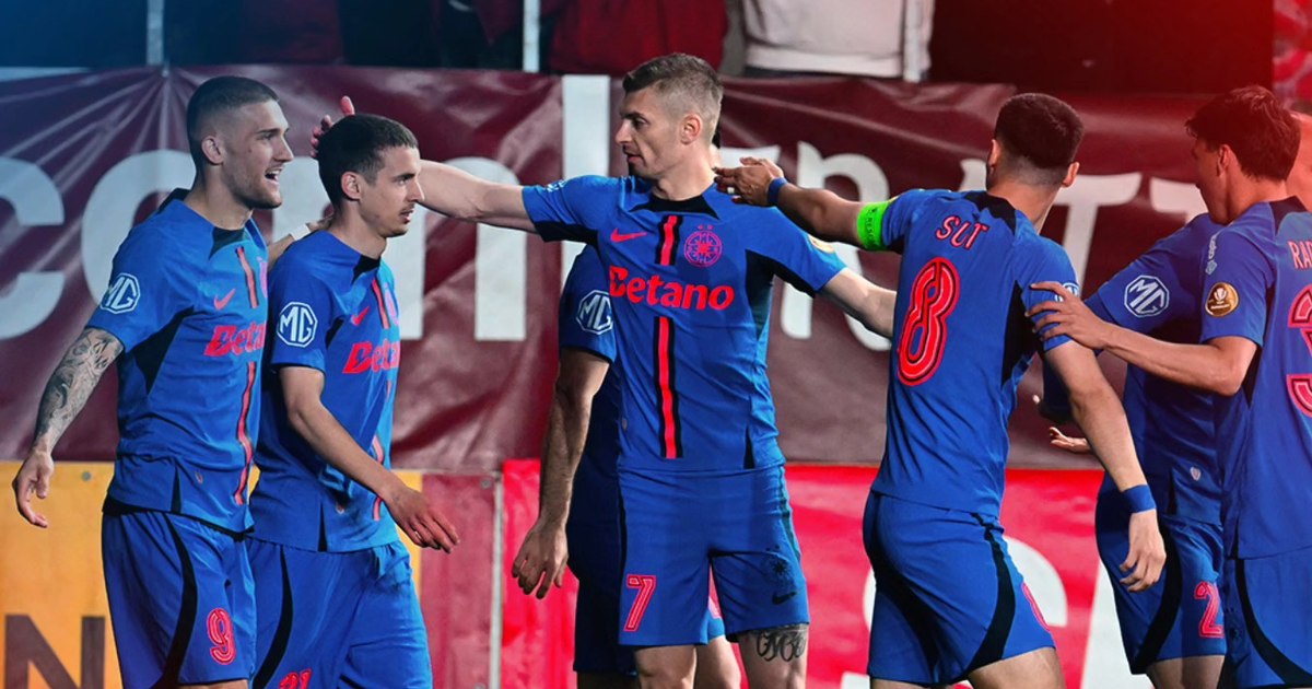FCSB broke the curse and defeated the Rapid in Giulești. The red-blue is one hand on the champion trophy