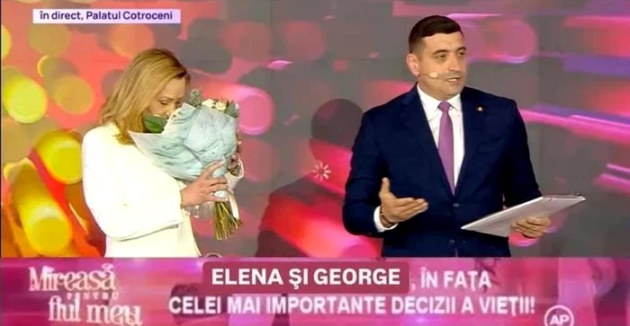 Elena Lasconi and George Simion, at the bride for my son. Facebook photo