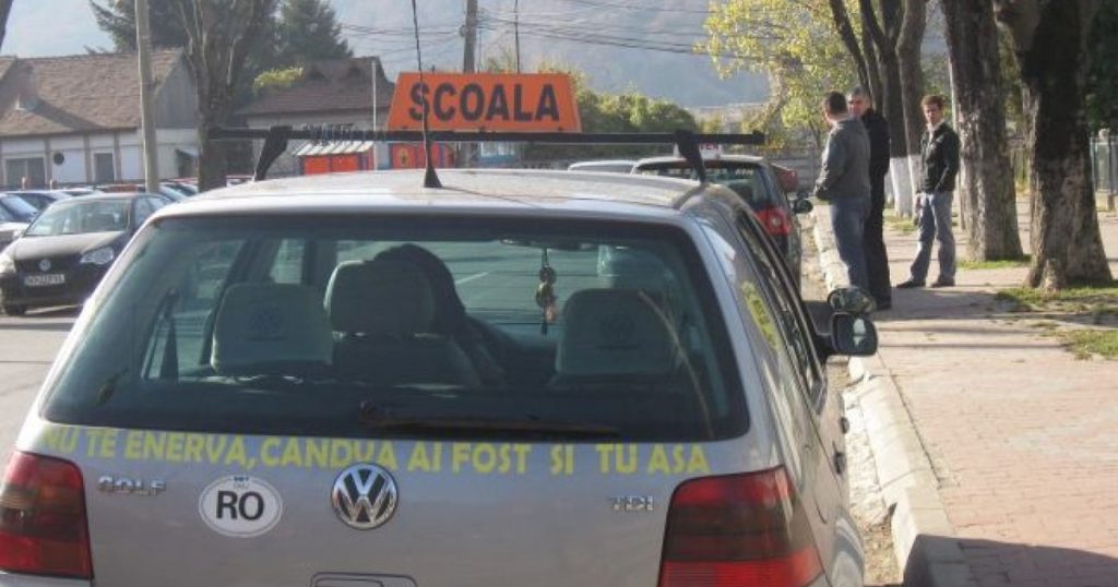 The county of Romania where dozens of young people make the driver's school for free. I also receive hot meal as well as a qualification