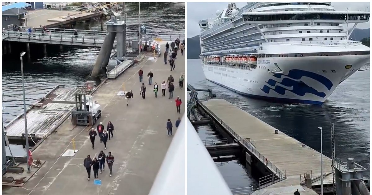 Video Viral Images on the Internet: Several tourists stayed in ports, after delaying on the cruise ships