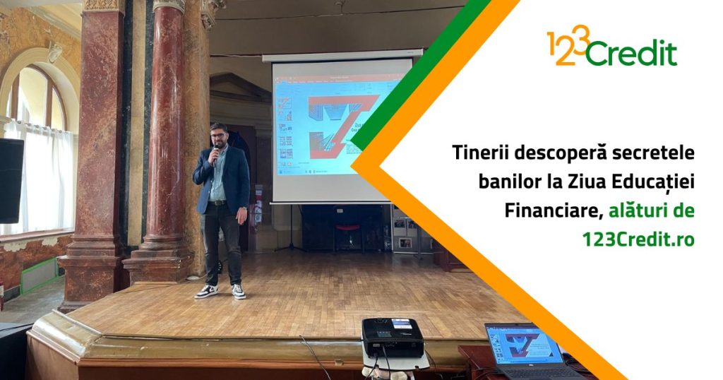 Young people discover the secrets of money at the Day of Financial Education, along with 123credit.ro