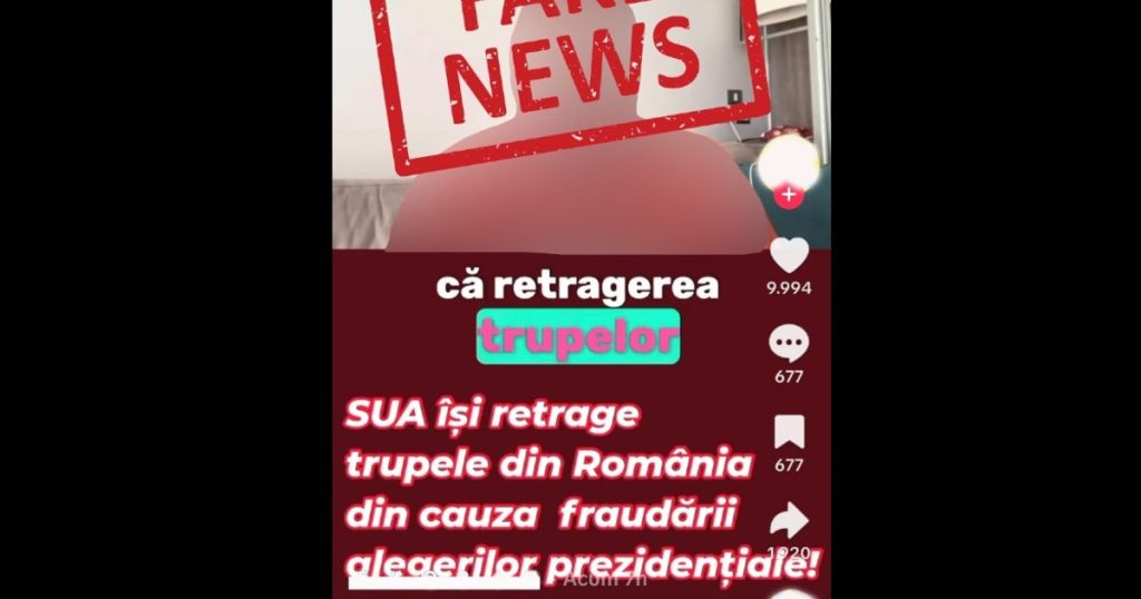 Fake News about the establishment of the mobilization and withdrawal of the US military from Romania, denied by the MApN