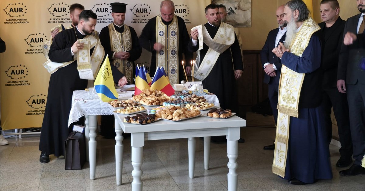 Video HE TEODOSIE, Gold job before the elections: Blessed George Simion and Călin Georgescu