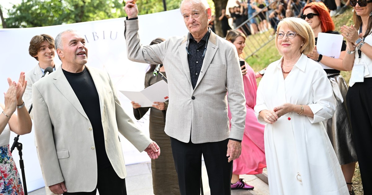 Bill Murray received a star on the celebrity alley in Sibiu: "I didn't know that people would walk on my behalf."