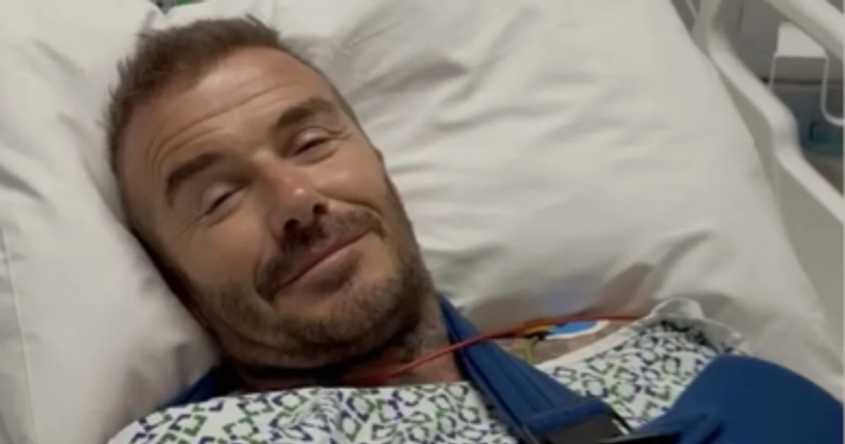David Beckham, admitted to the hospital. The message of his wife, Victoria: "Hurry recovery, Daddy"