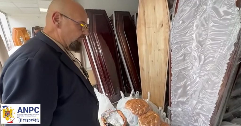 VIDEO "Packages with food are not placed next to the dead". Cristian Popescu Piedone, in control at funeral companies