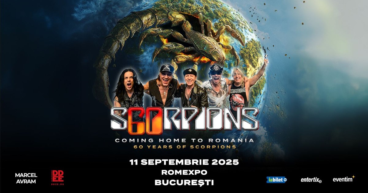 Scorpions returns to Romania with a spectacular anniversary concert: "Coming Home" on September 11, 2025, at Romexpo