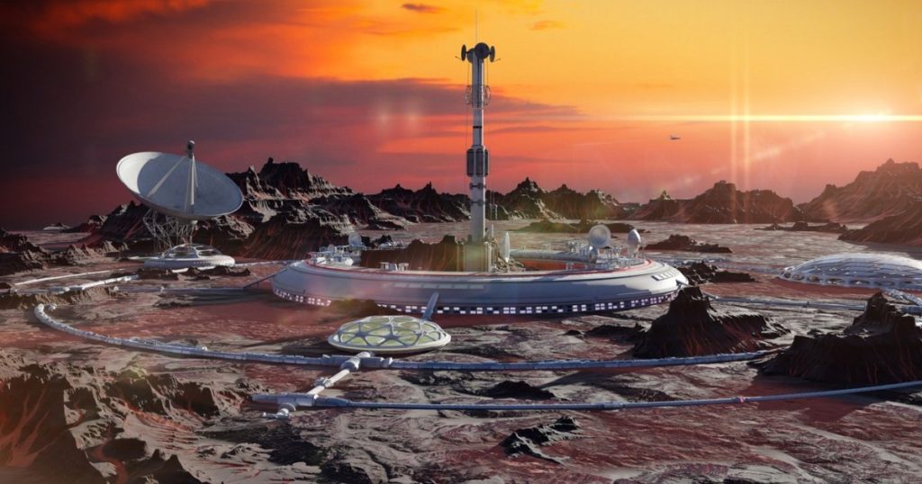 The place on Mars identified by researchers as ideal for future human colonists: "Aquatic ice would be one meter below the ground"