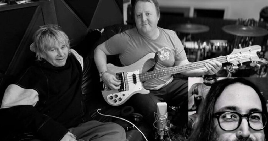 Video Three of the sons of the members of The Beatles gather for the first time to launch a song together