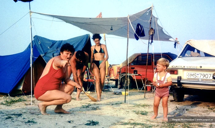Rest leave of a family in Eforie, 1984. Photo: Azopan