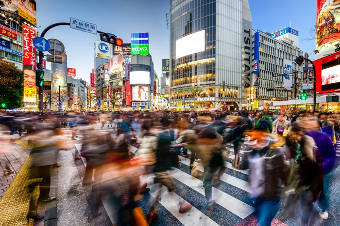 Emblaimic intersection Shibuya from Tokyo Photo Shutterstock