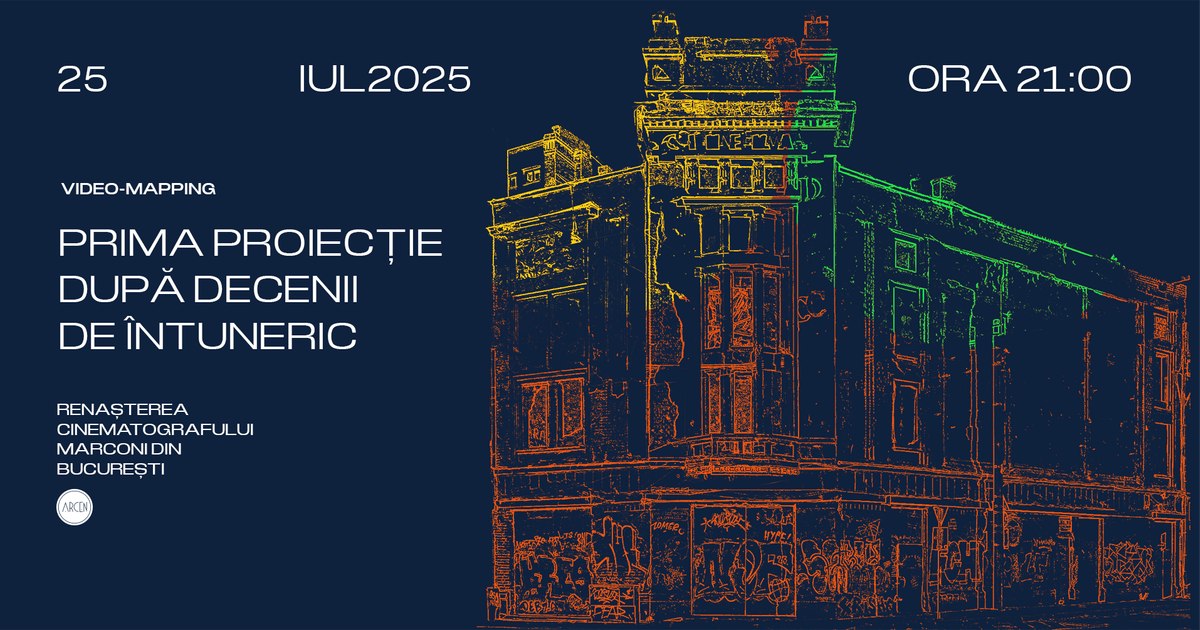 ARCEN renders a new life of the Marconi cinema in Bucharest. Marconi 100. A century of silence is enough