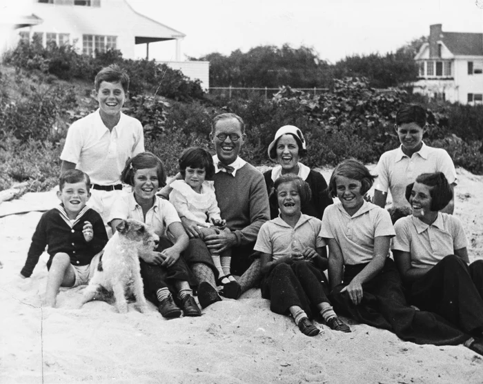 The Joseph and Rose Kennedy family and eight of the 9 children