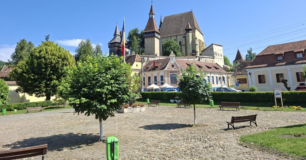 Photo the Gothic pearl from the heart of Transylvania to see at least once in life. Lies in UNESCO heritage and hides unique treasures