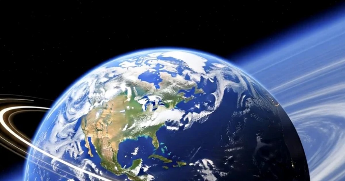 The earth, hit by catastrophes, if they were to rotate faster. Hurricane, catastrophic floods, and collapse of satellite networks