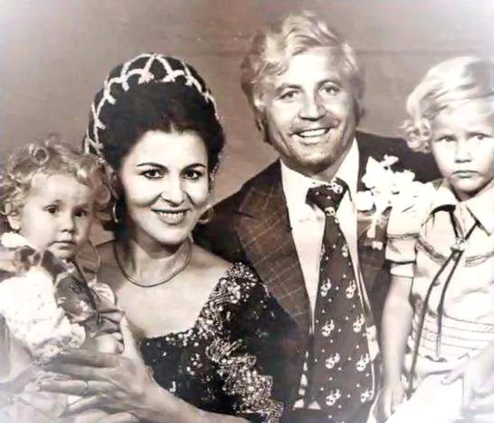 Irina Loghin, Ion Cernea and the two children. PHOTO Personal Archive