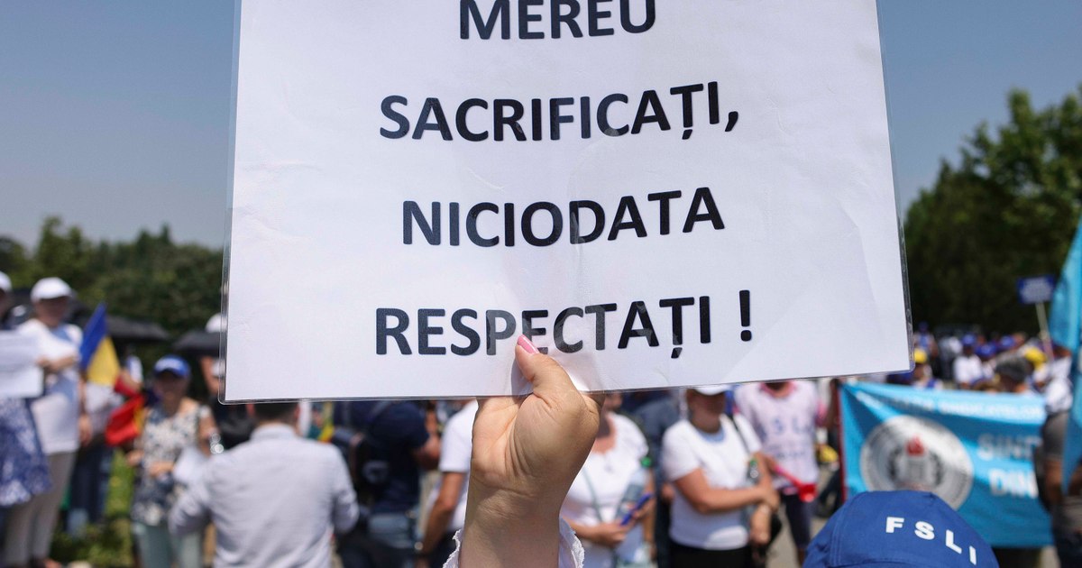 Trade unionists protest in Victoriei Square compared to fiscal measures: "affect the ability to administer European funds"