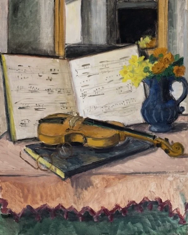 Thumbnail Theodor Pallady Violin and Musical Notes Collection JPG