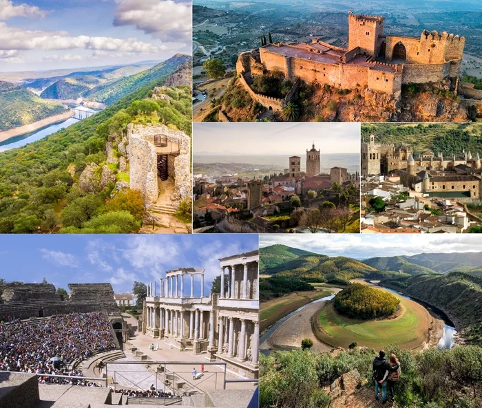 Images from Extramadura or Country of Conquistaders of Spain Collage Tourism & YouTube DMS