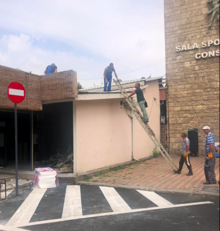 Cafe demolished in Constanta Photo City Hall Constanța