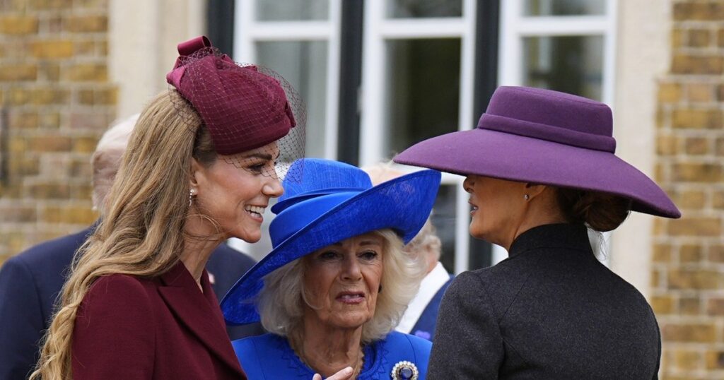 About what Prince Kate and Melania Trump spoke, according to an expert in reading the lips