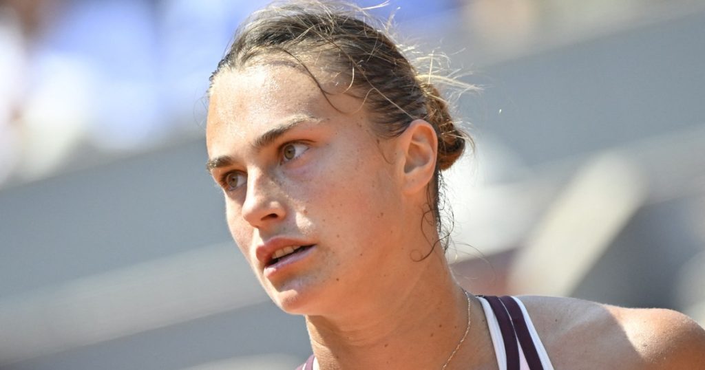 Aryna Sabalenka, threatened with beating the "crazy" circuit. The best player in the world, put to defend the honor of girls